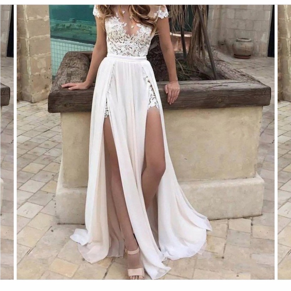 White prom/wedding dress